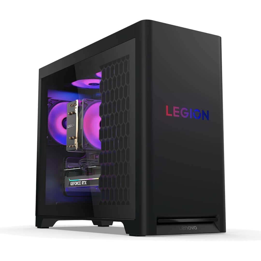 Lenovo Legion T5 30AGB10 Ryzen 5 7600 32GB DDR5 5600 SSD1TB GeForce RTX 5060 8GB 500W NoOS Eclipse Black — zdjęcie 1 z 8