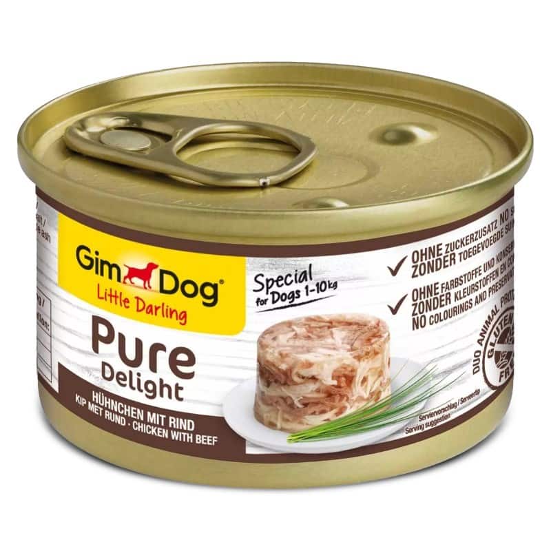 GimCat Pure Delight kurczak z wołowiną 85g