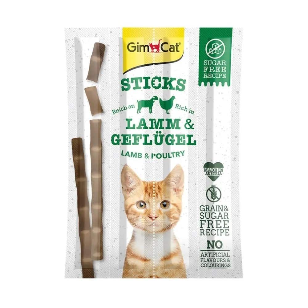 GimCat Sticks Rich in Lamb & Poultry 4szt