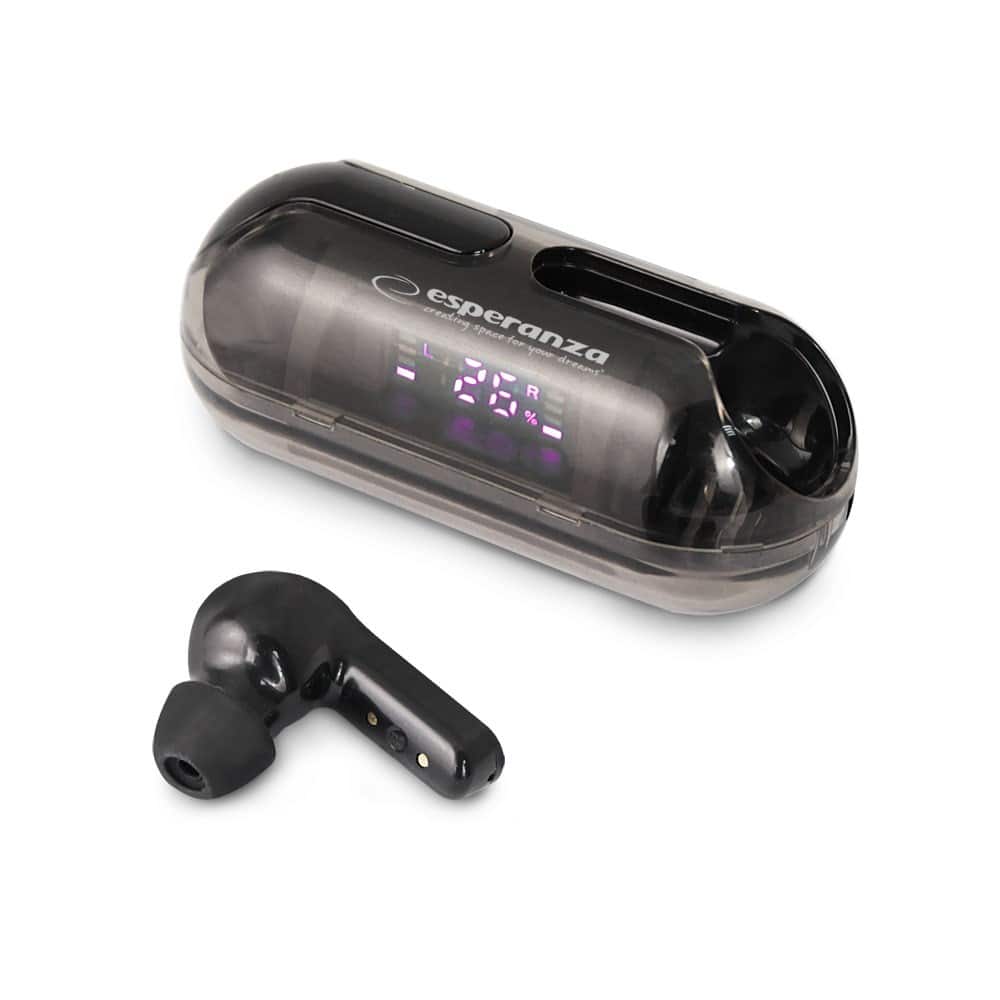 ESPERANZA SŁUCHAWKI DOUSZNE BLUETOOTH TWS DAPHNIS EH239K — zdjęcie 1 z 5