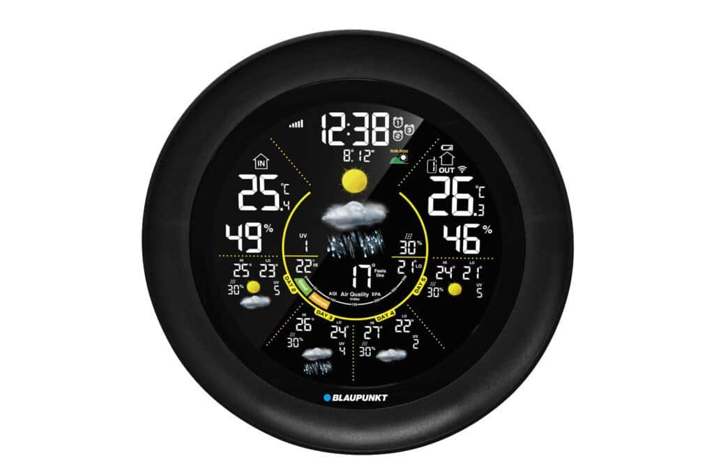 Stacja pogodowa Blaupunkt WS65BK APP, czarna — zdjęcie 1 z 3