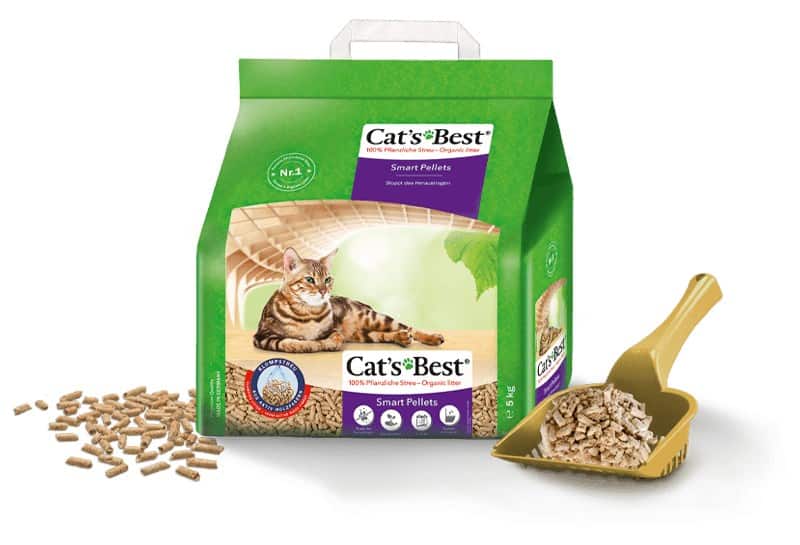 Żwirek dla kota Cat's Best Smart Pellets - drewniany, zbrylający, 10 kg (Wyprzedaż)