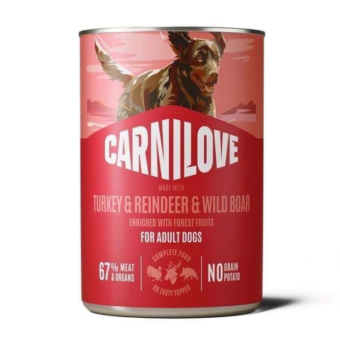 CARNILOVE DOG CAN TURKEY&REINDEER&WILDBOAR 400g
