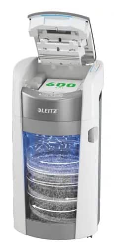 Niszczarka Leitz IQ Optimax AutoFeed 600, P4, 600 kartek, 50 l kosz — zdjęcie 1 z 8