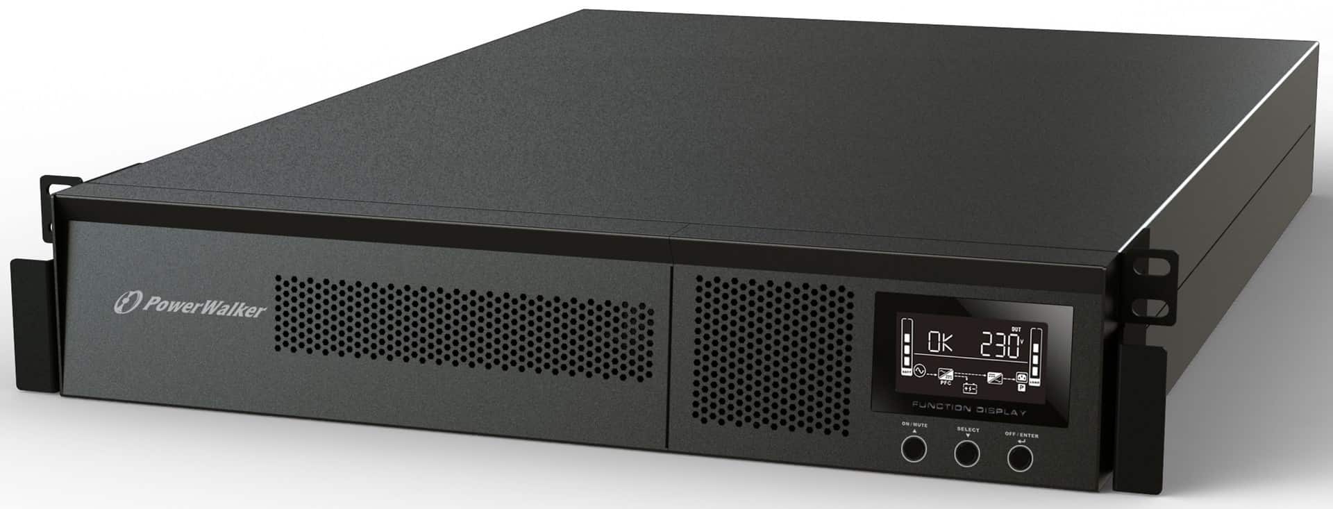 POWER WALKER UPS ON-LINE 1/1 FAZY 1000VA RMG PF1 RACK 19" — zdjęcie 1 z 3