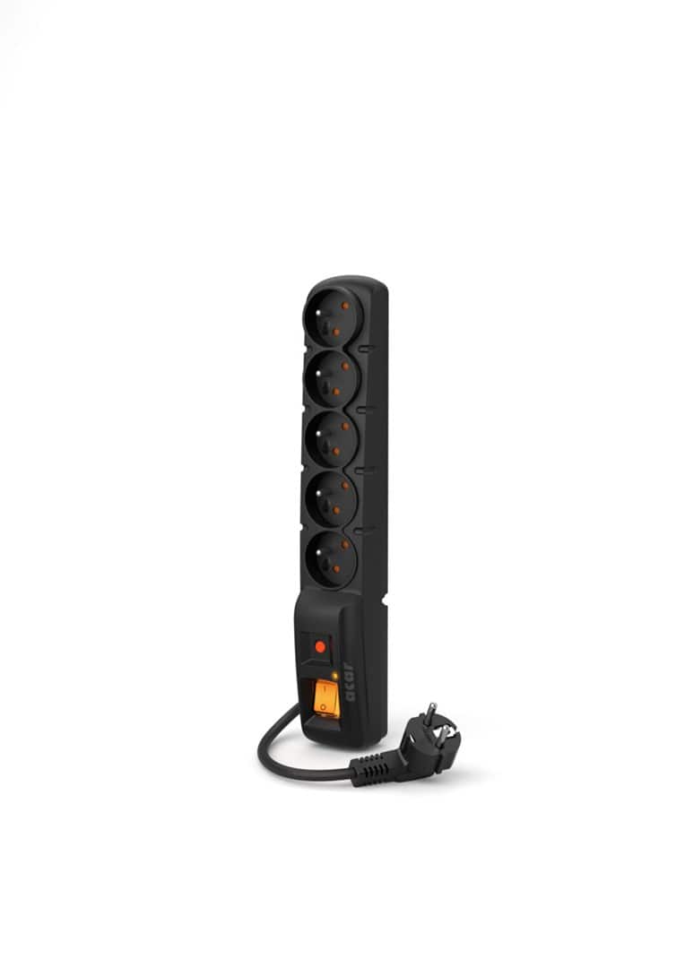 Listwa zasilająca Acar F5 (3m ; czarny) — zdjęcie 1 z 2