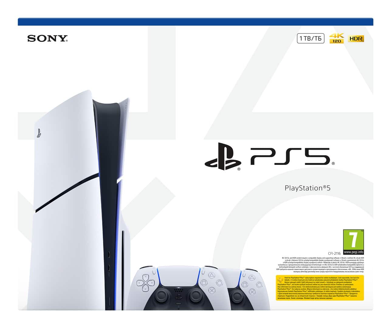 Konsola SONY PS5 Slim 1TB + kontroler white — zdjęcie 1 z 3