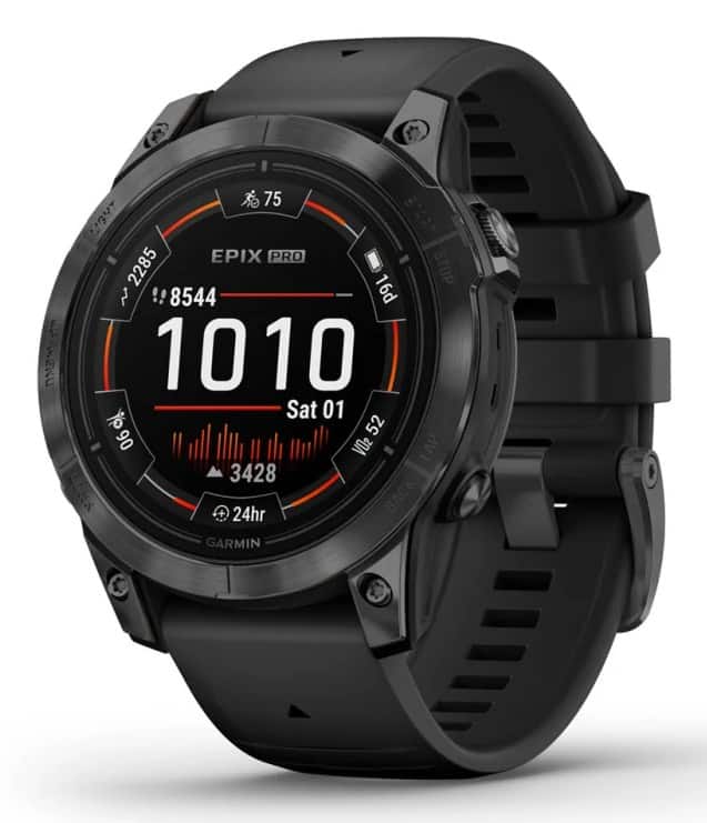 Zegarek sportowy Garmin EPIX PRO (GEN 2) AMOLED 47mm Slate Gray Black/Black Band (WYPRZEDAŻ) — zdjęcie 1 z 8