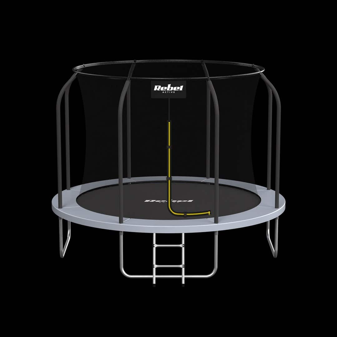 Trampolina ogrodowa Rebel Active Pro 8ft (244 cm) z siatką i drabinką, model RBA-8001 (Outlet) — zdjęcie 1 z 8