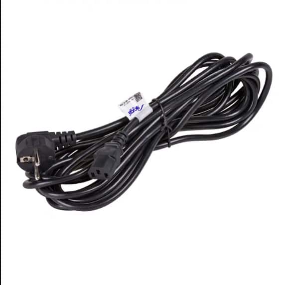 Kabel Akyga AK-PC-05A (Hybrydowa standardu C/E/F (CEE 7/7) M - C13 M; 5m; kolor czarny) — zdjęcie 1 z 5