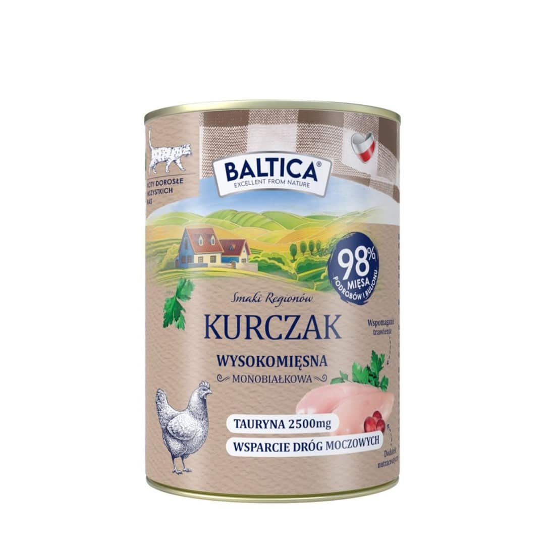 BALTICA SMAKI REGIONÓW Kot dorosły Kurczak 400g — zdjęcie 1 z 3