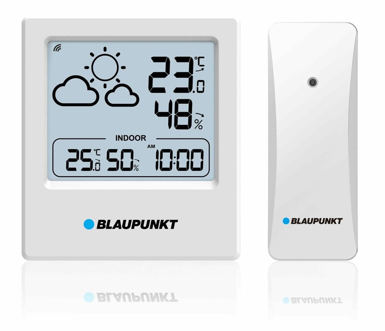 BLAUPUNKT Stacja pogodowa z czujnikiem zewnętrznym WS10WH — zdjęcie 1 z 8