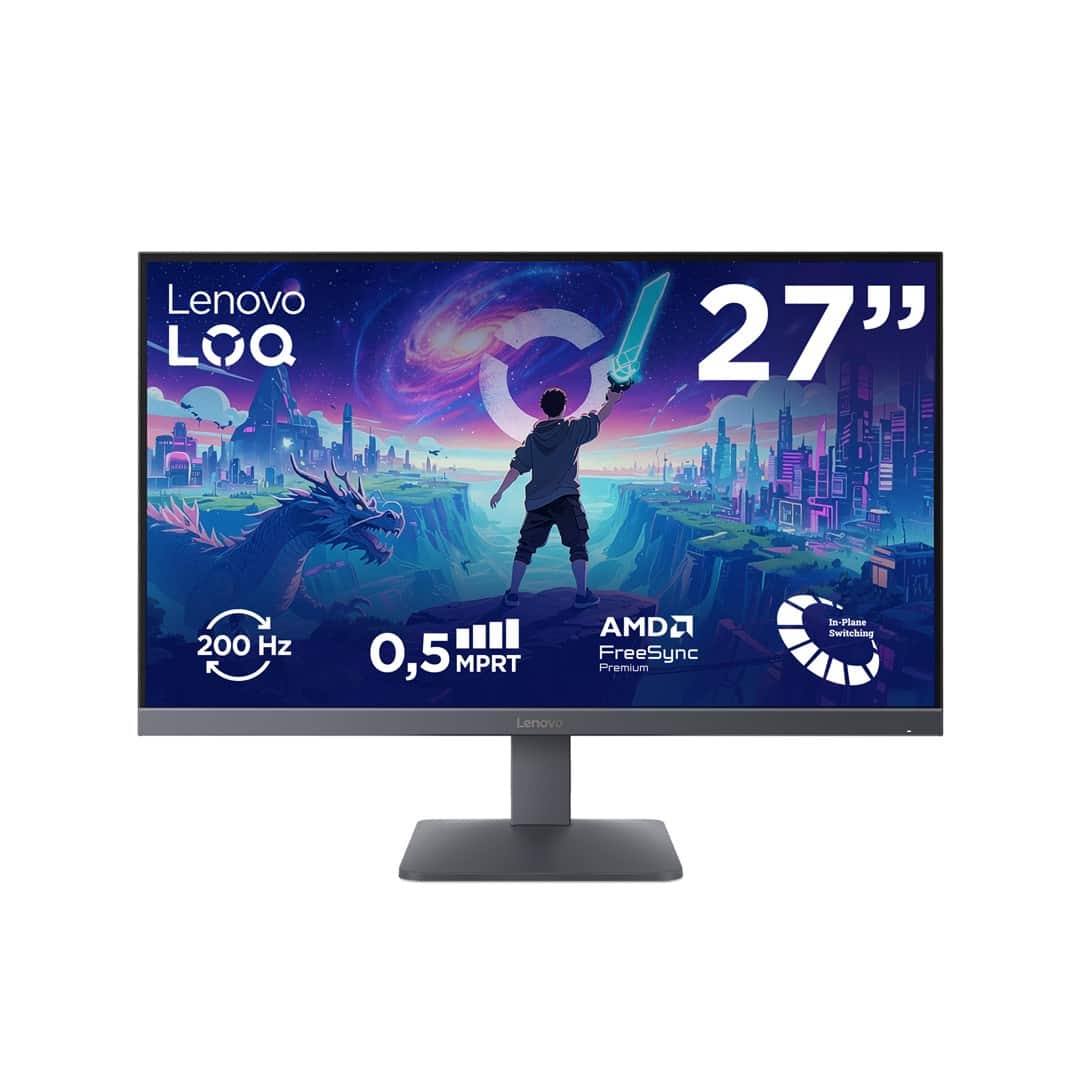 Lenovo LOQ 27-10 27.0"FHD 200Hz 300nits AG HDMI, DP Lunar Grey