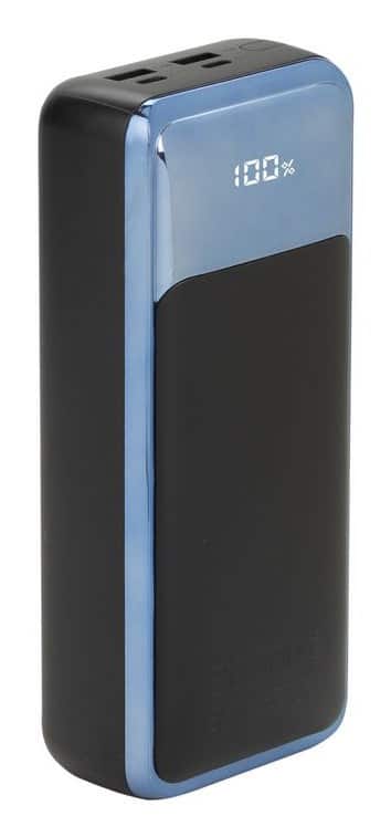 Rivacase VA1080 bank mocy Litowo-polimerowy (LiPo) 30000 mAh Czarny, Niebieski — zdjęcie 1 z 8