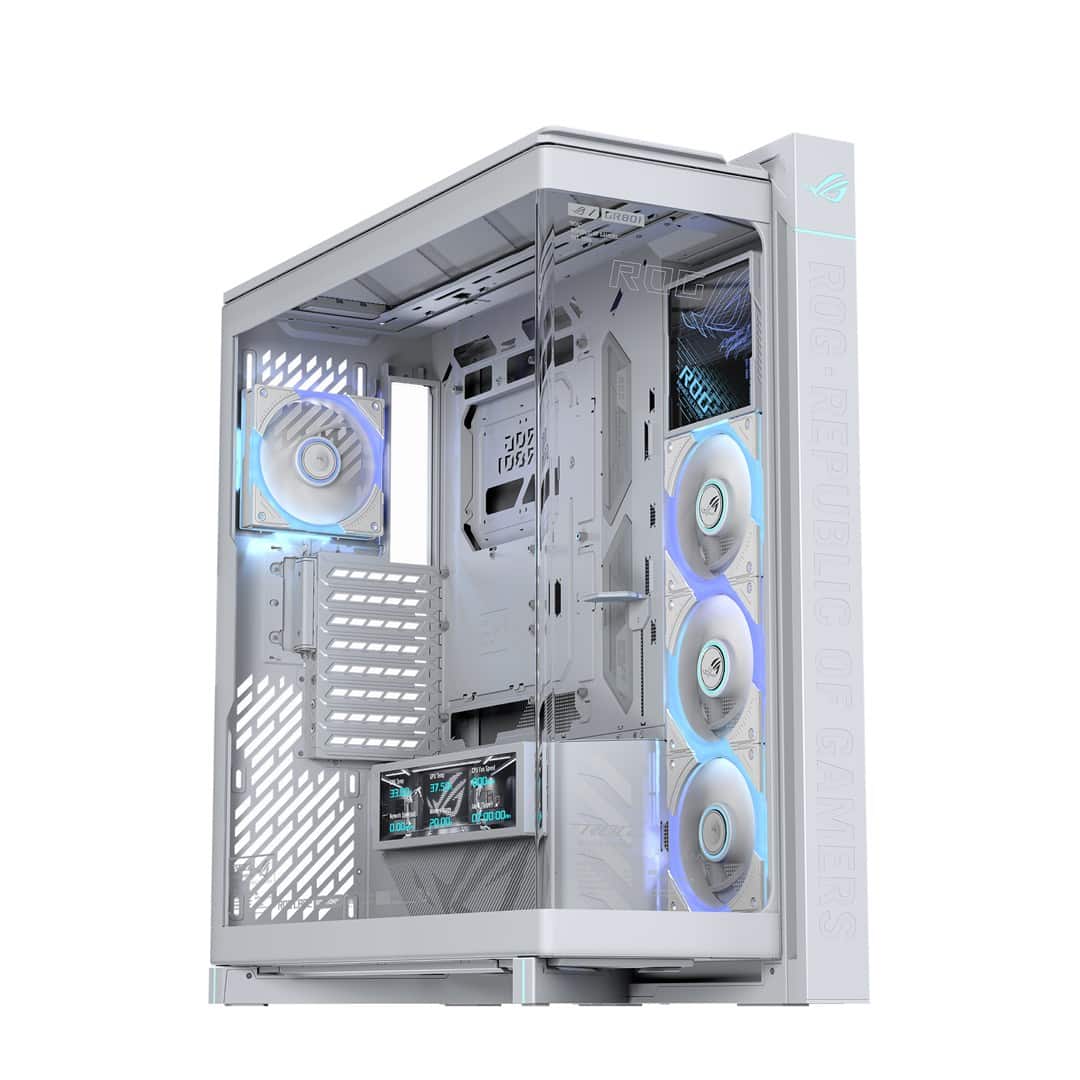 Obudowa Asus ROG CRONOX GR801 CURVE TG ARGB WHITE — zdjęcie 1 z 8