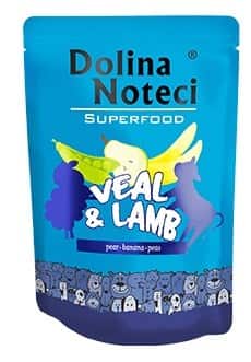 DOLINA NOTECI Superfood Cielęcina i jagnięcina - mokra karma dla psa - 300 g