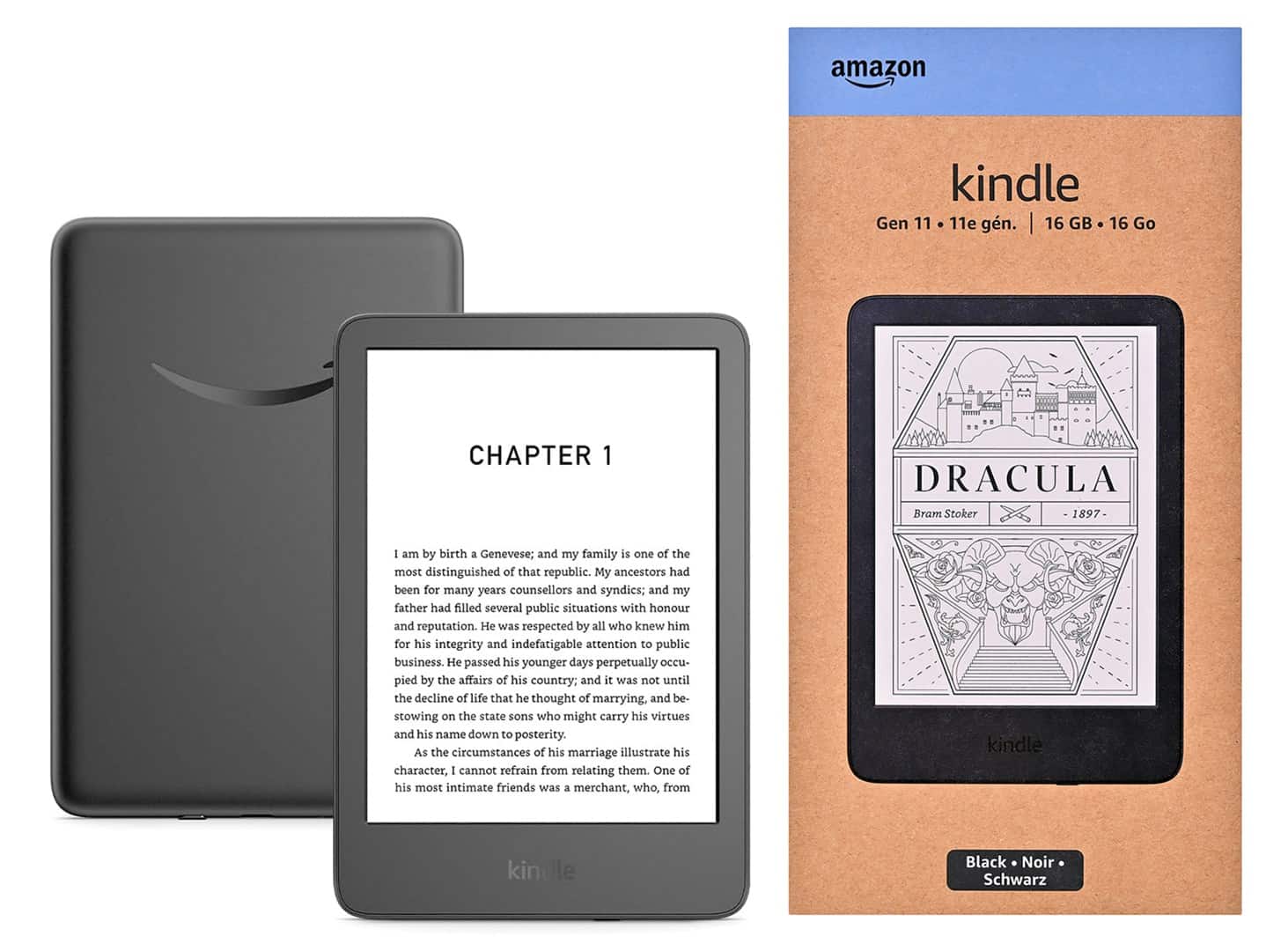 Czytnik E-booków New Kindle 11 6" 16GB Wi-Fi Czarny bez reklam (OUTLET) — zdjęcie 1 z 5