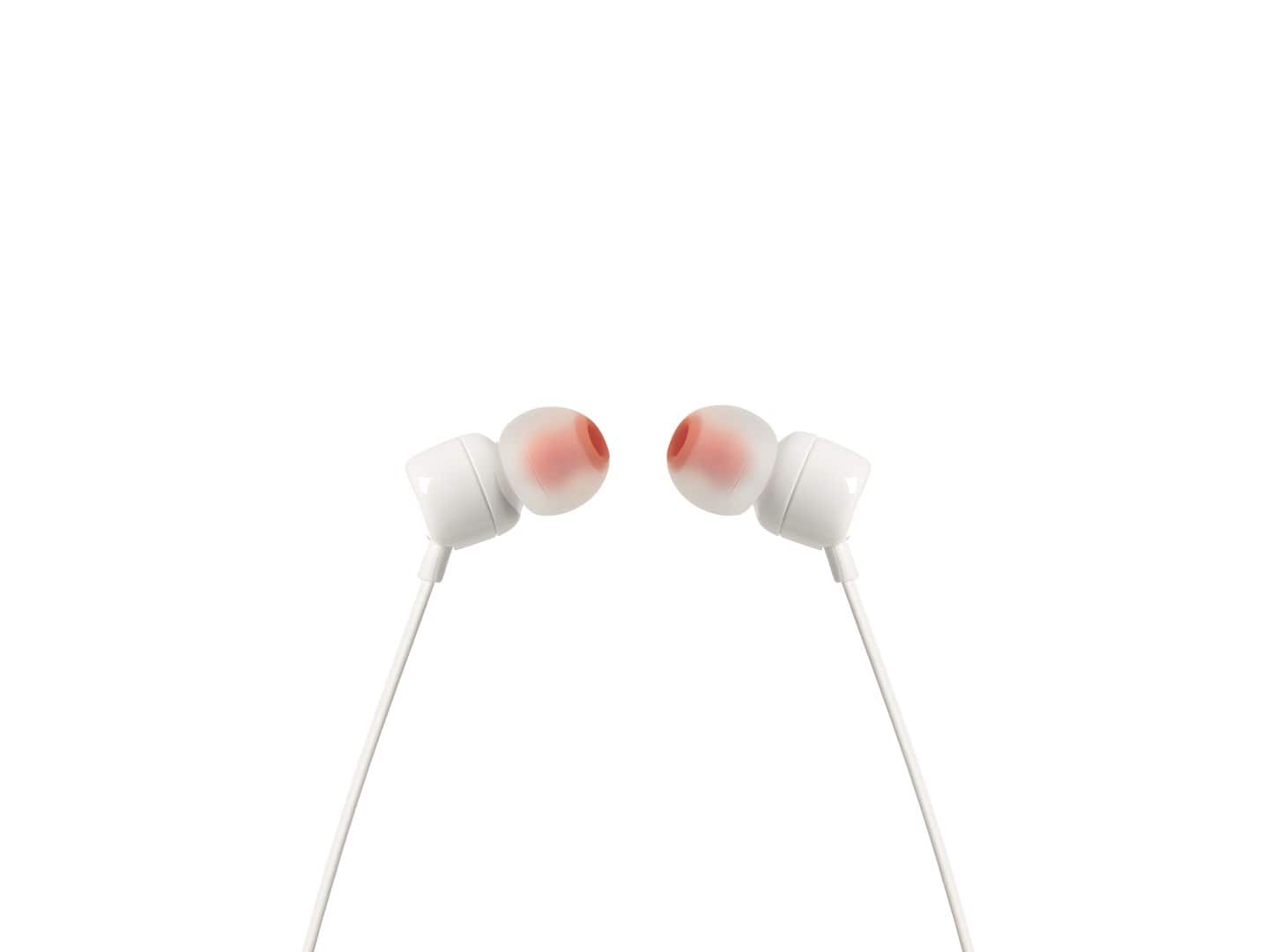 Słuchawki dokanałowe JBL T110 Białe (OUTLET) — zdjęcie 1 z 5