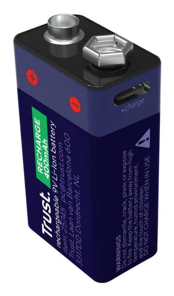 Akumulator TRUST 9V ładowany przez USB-C — zdjęcie 1 z 6