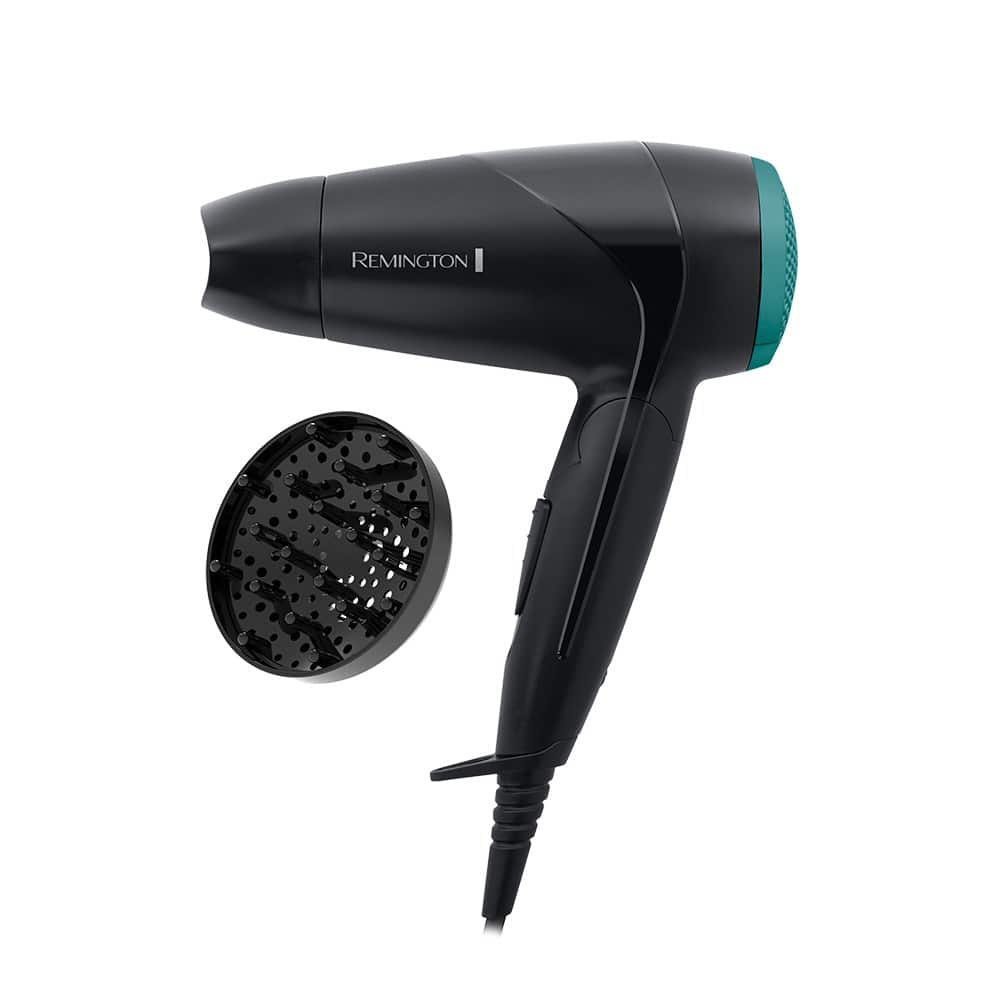 Suszarka do włosów REMINGTON Compact On The Go D1500 (2000W; kolor czarny) — zdjęcie 1 z 3