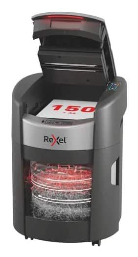 Niszczarka Rexel ShredMax AutoFeed+ 150X, P4, 150 kartek, 15 l kosz — zdjęcie 1 z 8