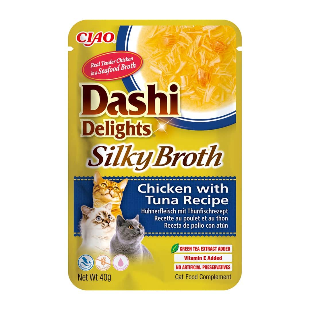 INABA CAT DASHI DELIGHTS SILKY CHICKEN TUNA 40g — zdjęcie 1 z 6