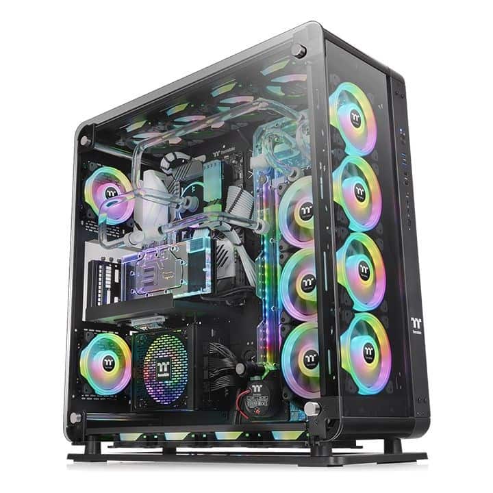 THERMALTAKE CORE P8 BLACK TEMPERED GLASS CA-1Q2-00M1WN-00 — zdjęcie 1 z 6