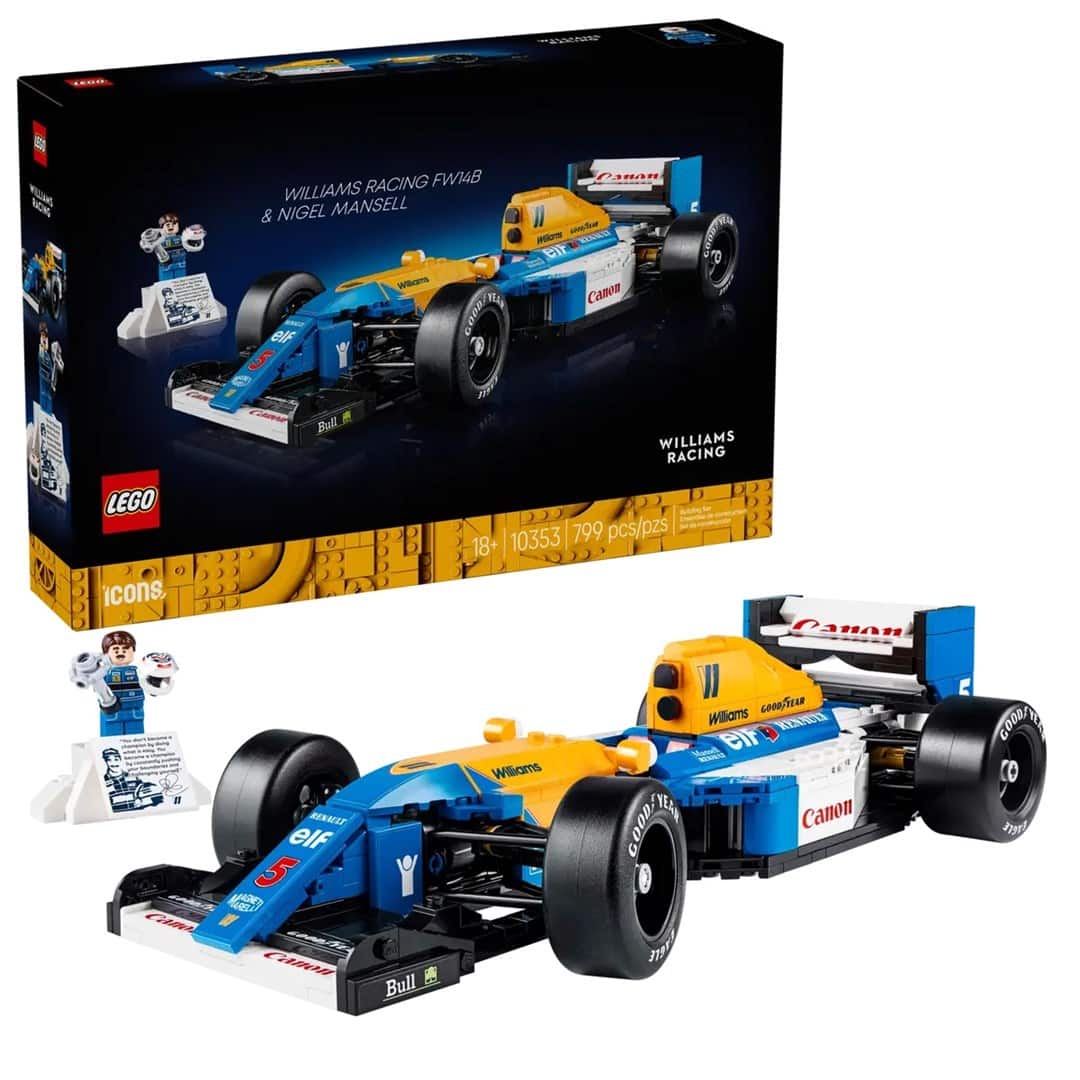 LEGO ICONS 10353 Williams Racing FW14B i Nigel Mansell — zdjęcie 1 z 8