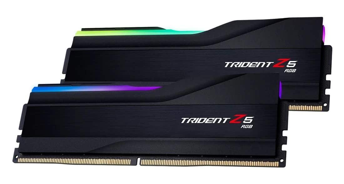 G.SKILL TRIDENT Z5 RGB DDR5 2X48GB 6400MHZ CL32 XMP3 BLACK F5-6400J3239F48GX2-TZ5RK — zdjęcie 1 z 3