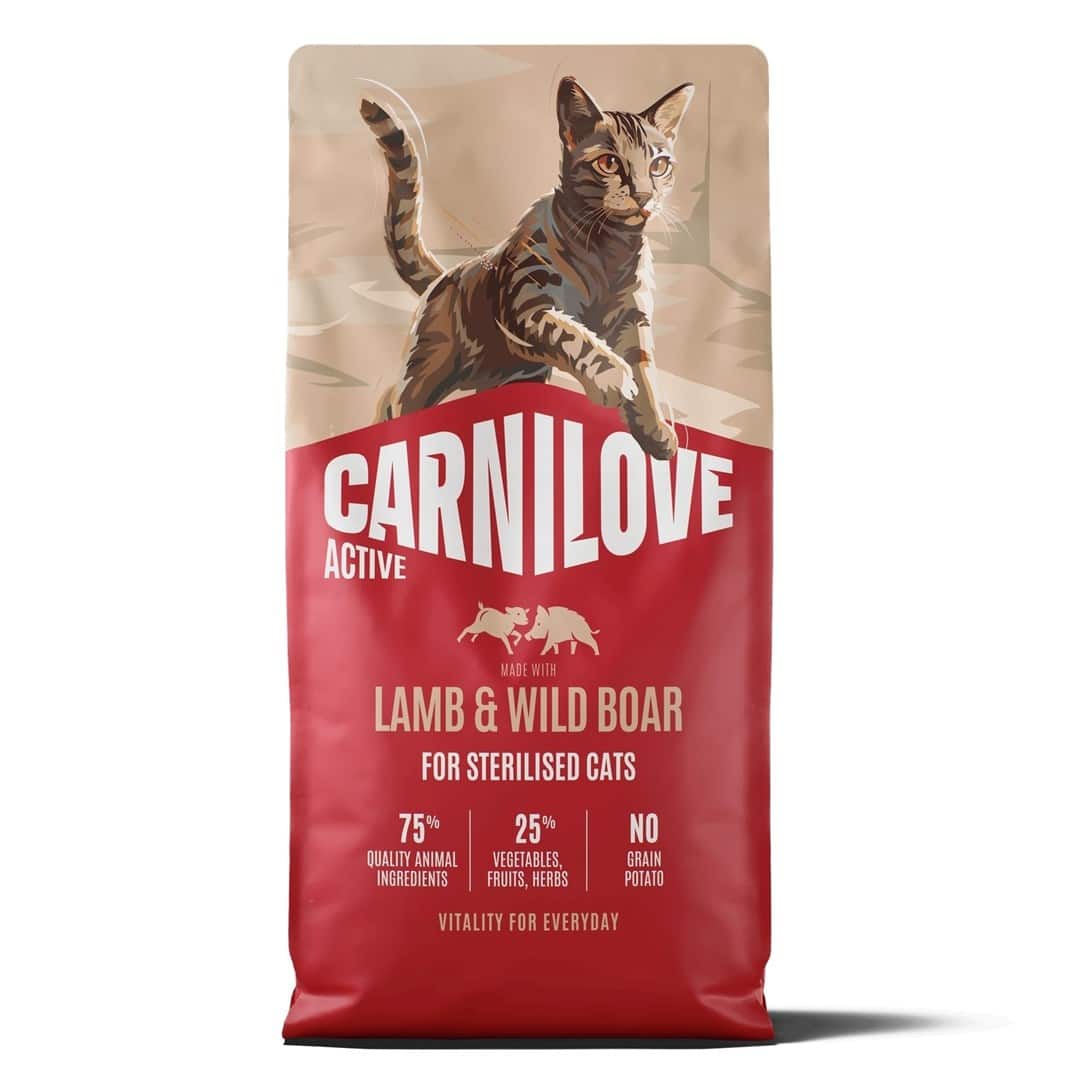 CARNILOVE ACTIVE CAT LAMB&WILDBOAR STERILISED 6kg