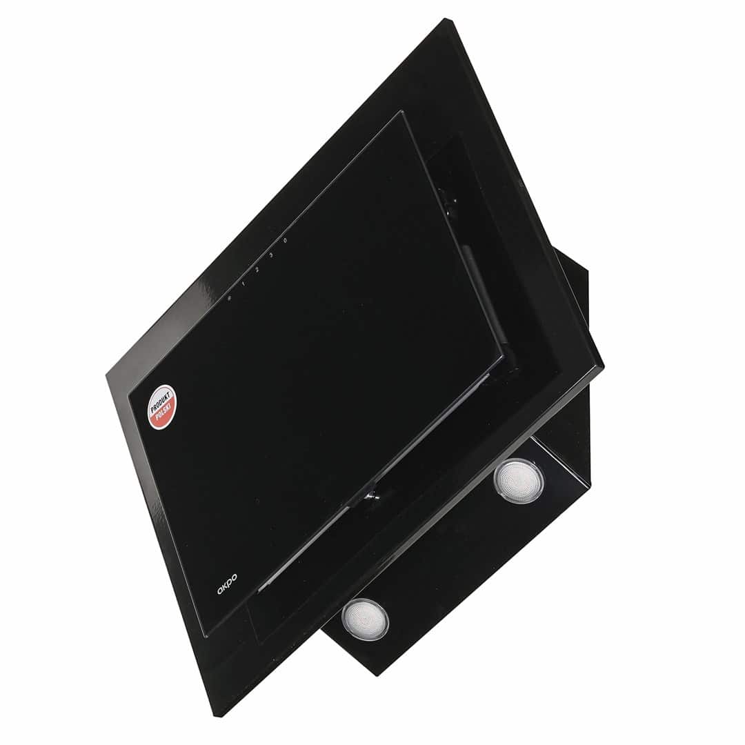 Okap kominowy AKPO WK-4 NERO ECO 50 cm | LED liniowy | czarny (OUTLET) — zdjęcie 1 z 8