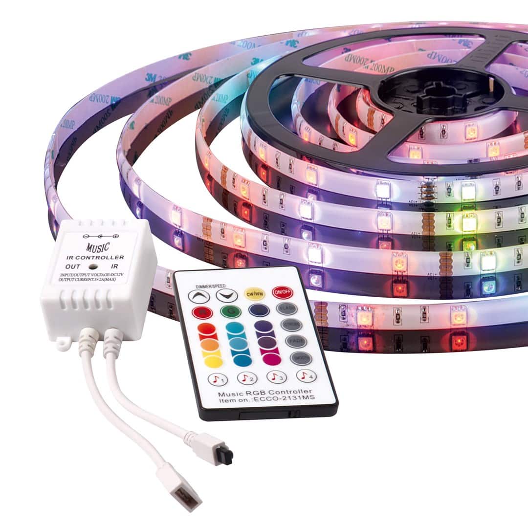 Taśma muzyczna LED Activejet AJE-LED Music Stripe (180 lm; RGB - Multikolor; 3m; 7 W; IP65) — zdjęcie 1 z 5
