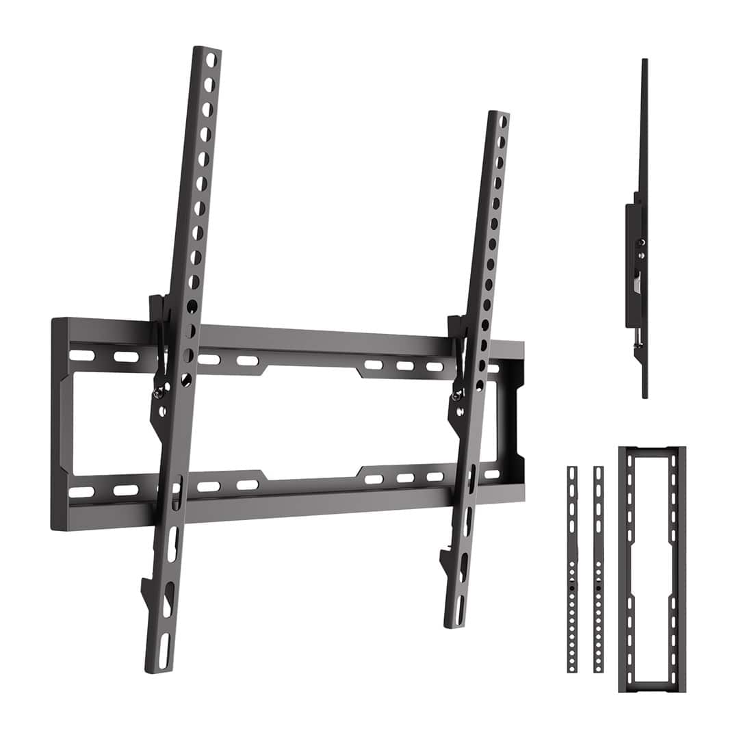 MACLEAN UCHWYT WIESZAK DO TV 37-86'' UCHWYT / WIESZAK DO TV MACLEAN, MAX VESA 600X400, 37-86", DO 45KG, CZARNY, REG. POCHYŁU — zdjęcie 1 z 8