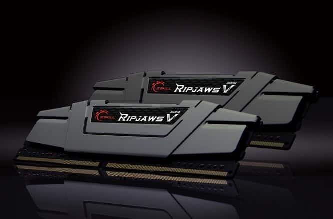 G.SKILL RIPJAWSV DDR4 2X8GB 3200MHZ CL16 REV2 GREY F4-3200C16D-16GVGB — zdjęcie 1 z 3