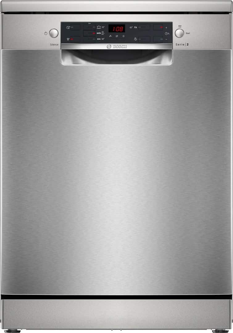 Zmywarka wolnostojąca 60 cm BOSCH SMS25GI09F Serie 2 | klasa A | 12 kpl | HygienePlus | AquaStop | inox (OUTLET) — zdjęcie 1 z 8