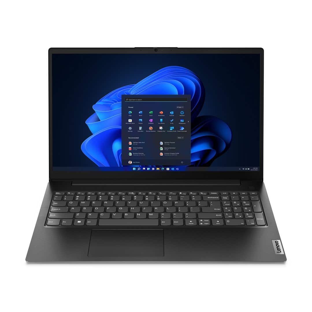 Lenovo V15 G4 AMN AMD Ryzen 5 7520U 15.6"FHD 250nits AG 16GB LPDDR5 SSD512 Radeon 610M Graphics Cam 720p 38Wh NoOS Business Black 3Y OnSite (OUTLET) — zdjęcie 1 z 8