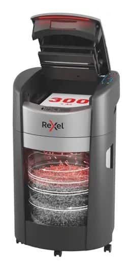 Niszczarka Rexel ShredMax AutoFeed+ 300X, P4, 300 kartek, 25 l kosz — zdjęcie 1 z 8