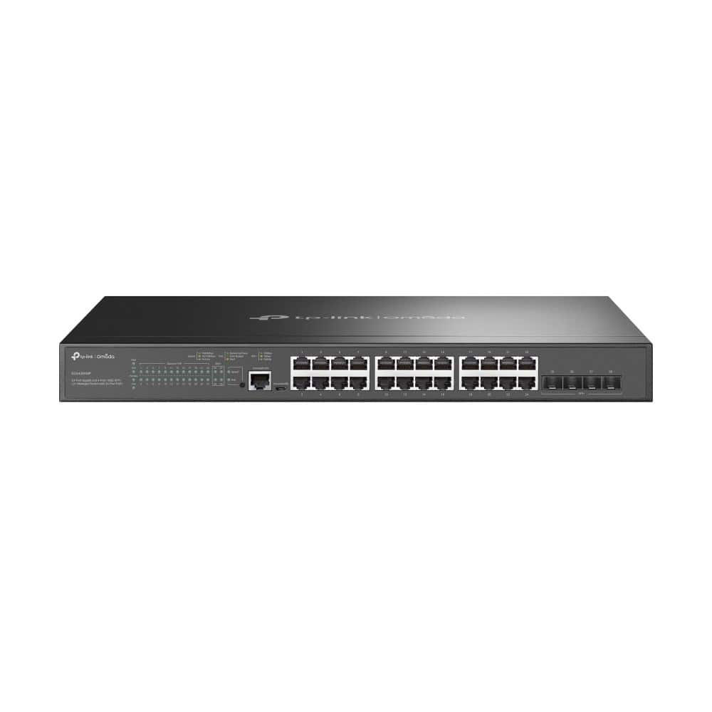 SWITCH TP-Link zarządzalny L2 JetStream, SG3428XMP, 24 porty 10/100/1000 Mb/s, 4 sloty SFP+ 10G