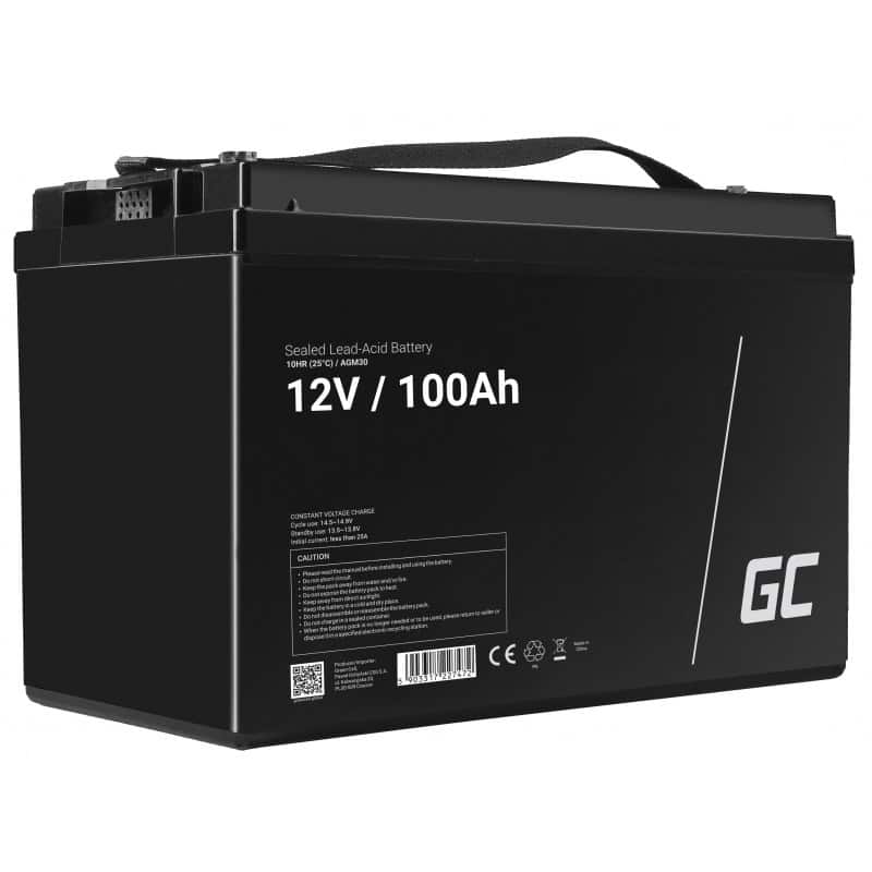 GREEN CELL AKUMULATOR ŻELOWY/AGM AGM30 12V 100AH — zdjęcie 1 z 5