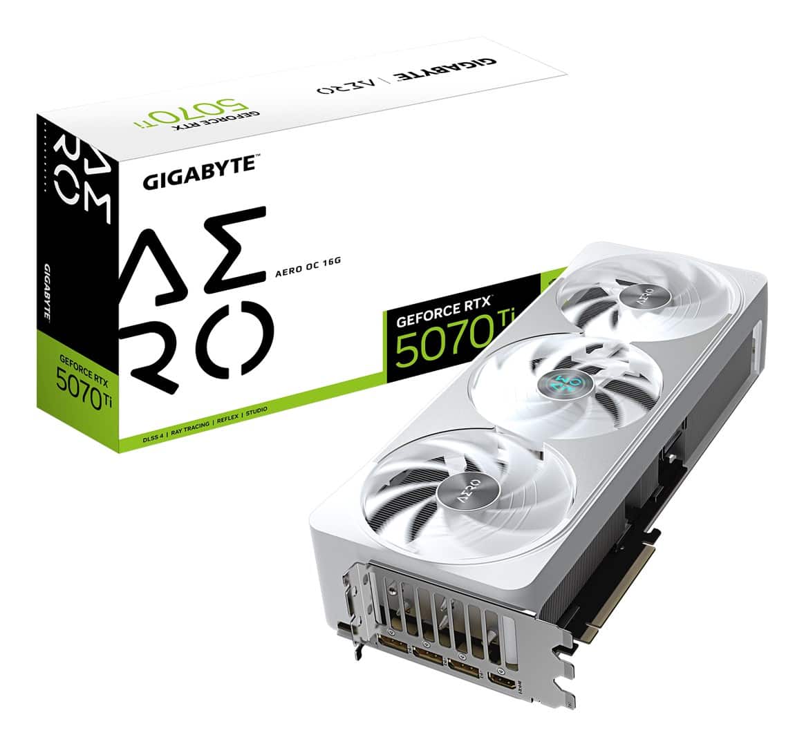 Karta graficzna Gigabyte GeForce RTX 5070 Ti AERO OC 16GB — zdjęcie 1 z 8