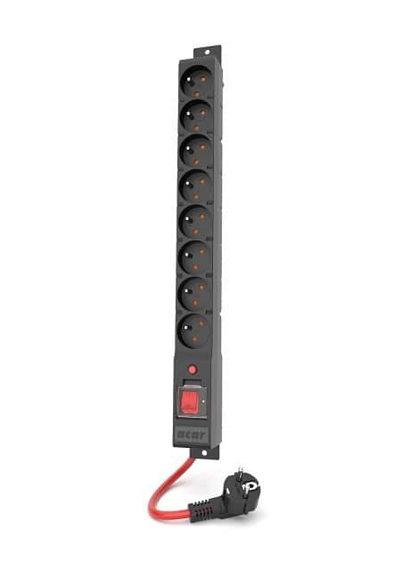 Listwa zasilająca Acar R8 POWER 16A (3m ; czarny)