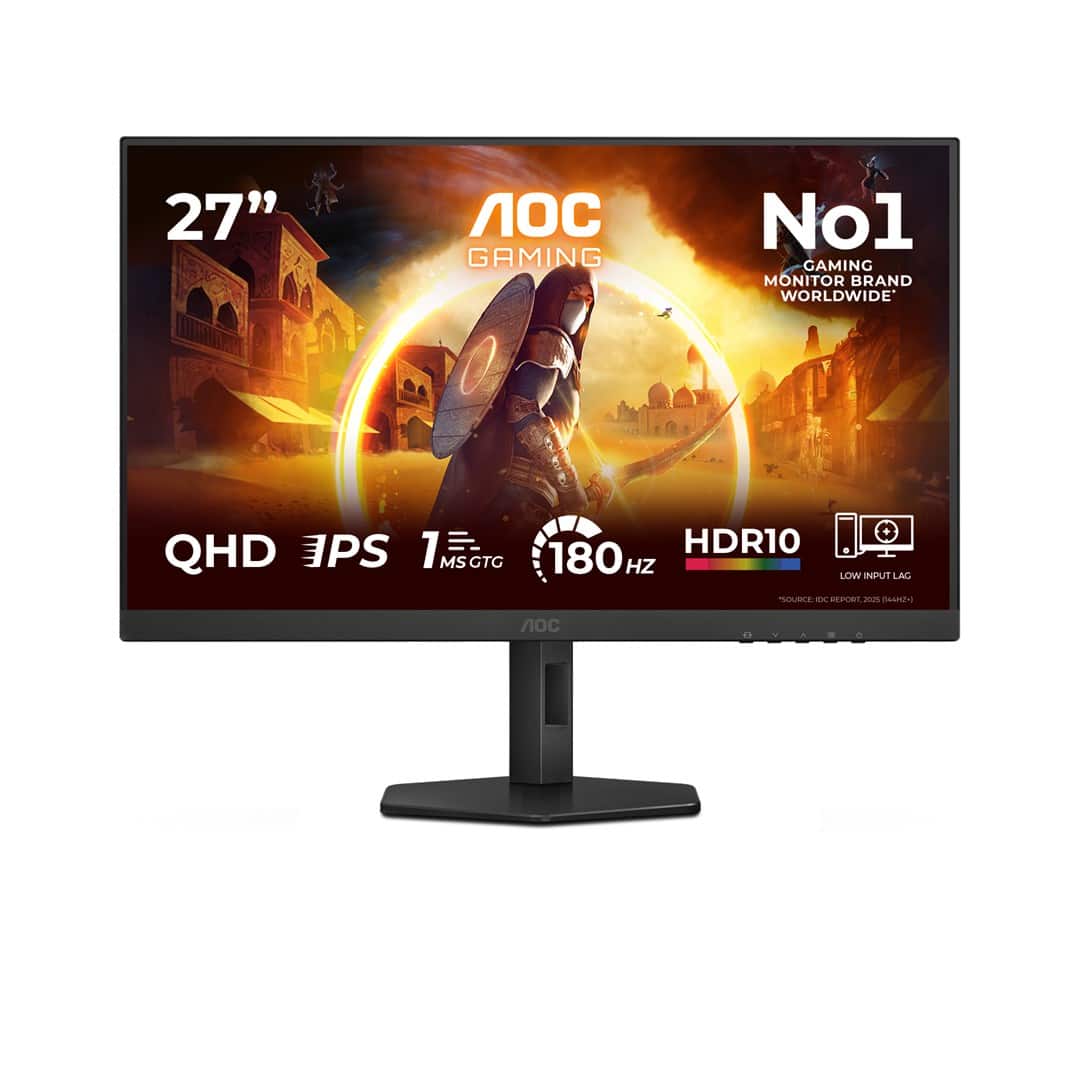 MONITOR AOC LED 27" Q27G4XF Fast IPS QHD 180Hz (OUTLET) — zdjęcie 1 z 8