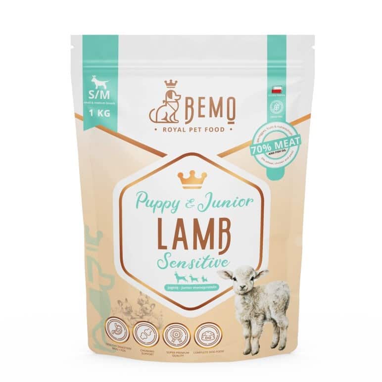 Bemo Karma sucha Puppy Junior Sensitive Lamb - jagnięcina small/medium 1kg
