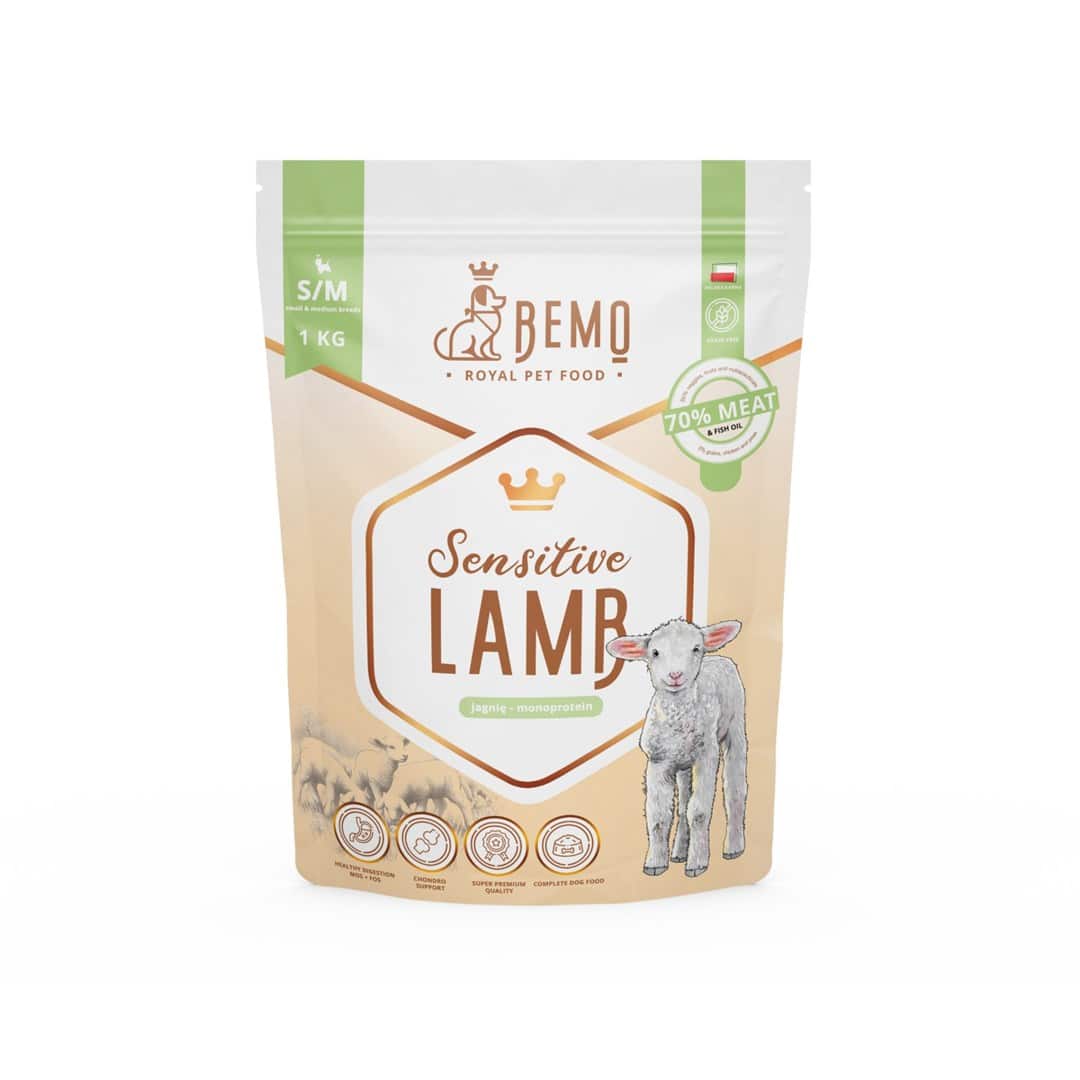 Bemo Karma sucha Sensitive Lamb - jagnięcina small/medium 1kg