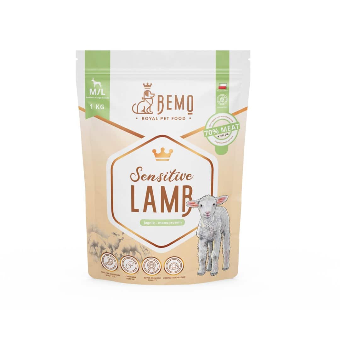 Bemo Karma sucha Sensitive Lamb - jagnięcina medium/large 1kg