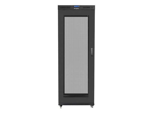 LANBERG SZAFA STOJĄCA RACK 19" 42U 800X1200 DRZWI PERFOROWANE LCD CZARNA (FLAT PACK) FF01-8242-23BL — zdjęcie 1 z 5