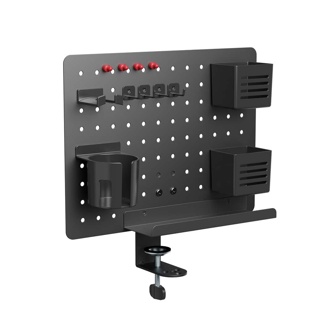 Activejet Organizer na biurko APB-002B. Obrotowa tablica perforowana. Kolor czarny matowy. — zdjęcie 1 z 8