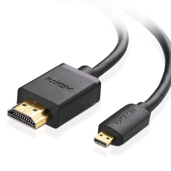 Ugreen Kabel  Micro HDMI - HDMI 4K 3D 3m Czarny — zdjęcie 1 z 2