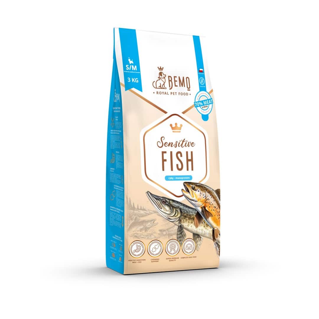 Bemo Karma sucha Sensitive Fish - ryba small/medium 3kg