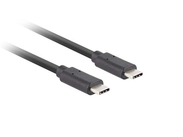 LANBERG KABEL USB-C M/M 3.2 GEN2 0.5M 10GB/S PD100W CA-CMCM-32CU-0005-BK — zdjęcie 1 z 3